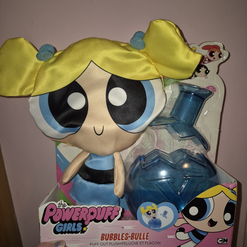 Bubbles Plush Toy with Blue and Yellow Colors